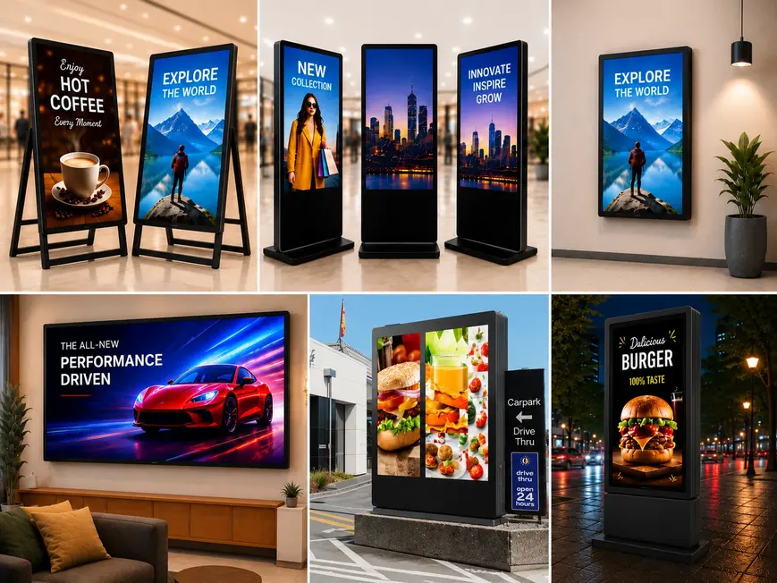 Indoor and Outdoor Digital Signage Displays